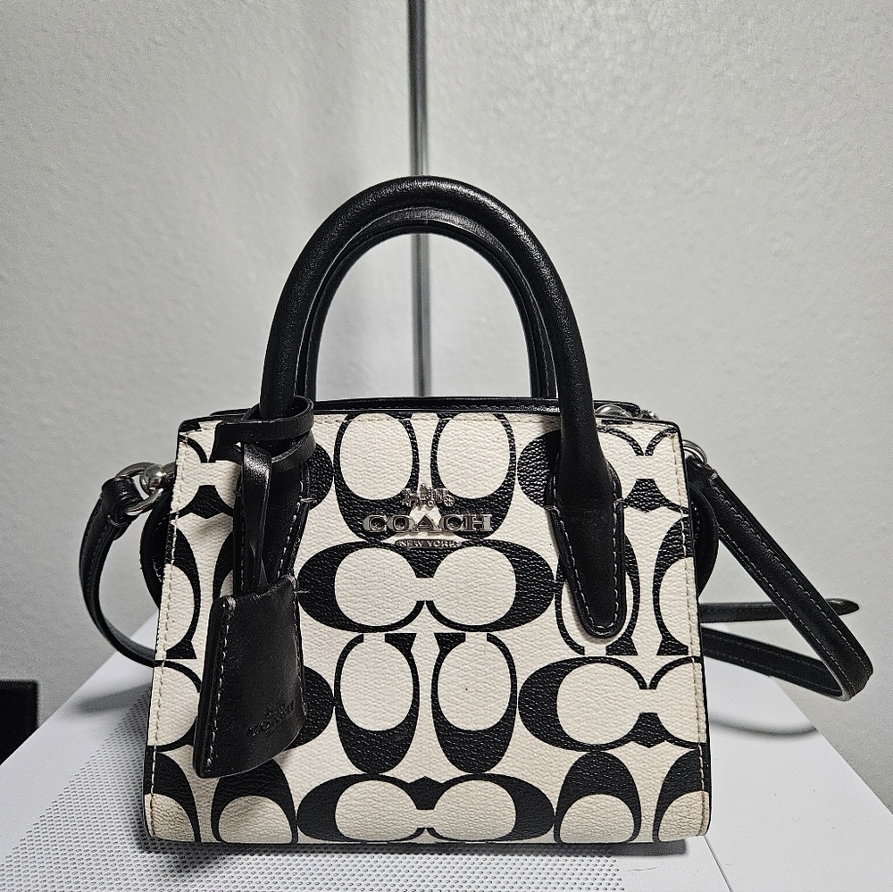 Coach Andrea Mini Carryall in Signature Canvas - Picture 2 of 9